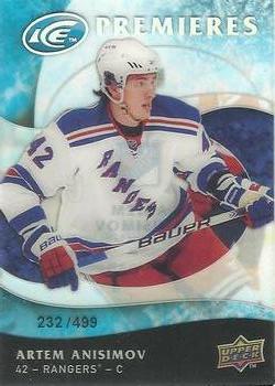 #164 Artem Anisimov - New York Rangers - 2009-10 Upper Deck Ice Hockey