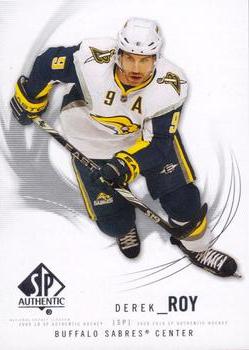 #45 Derek Roy - Buffalo Sabres - 2009-10 SP Authentic Hockey