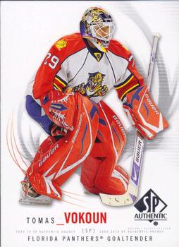 #15 Tomas Vokoun - Florida Panthers - 2009-10 SP Authentic Hockey