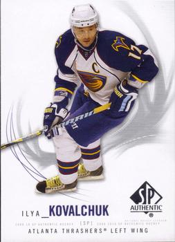 #17 Ilya Kovalchuk - Atlanta Thrashers - 2009-10 SP Authentic Hockey