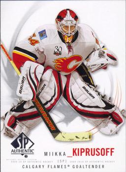 #24 Miikka Kiprusoff - Calgary Flames - 2009-10 SP Authentic Hockey