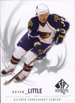 #43 Bryan Little - Atlanta Thrashers - 2009-10 SP Authentic Hockey