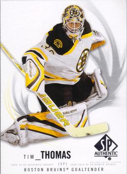 #51 Tim Thomas - Boston Bruins - 2009-10 SP Authentic Hockey