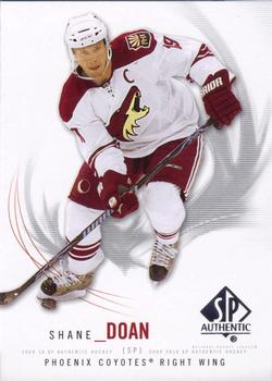 #58 Shane Doan - Phoenix Coyotes - 2009-10 SP Authentic Hockey