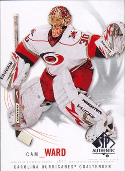 #69 Cam Ward - Carolina Hurricanes - 2009-10 SP Authentic Hockey