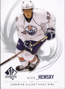 #73 Ales Hemsky - Edmonton Oilers - 2009-10 SP Authentic Hockey