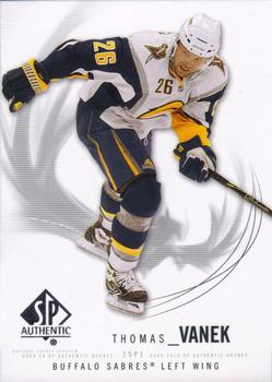#76 Thomas Vanek - Buffalo Sabres - 2009-10 SP Authentic Hockey