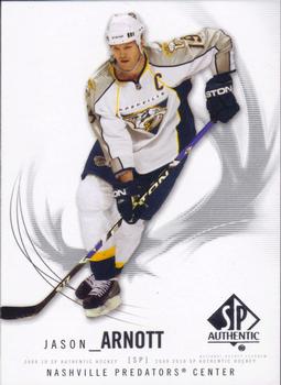 #80 Jason Arnott - Nashville Predators - 2009-10 SP Authentic Hockey