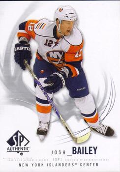 #93 Josh Bailey - New York Islanders - 2009-10 SP Authentic Hockey