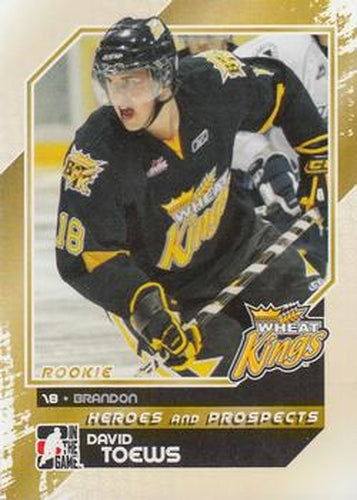 #100 David Toews - Brandon Wheat Kings - 2010-11 In The Game Heroes and Prospects Hockey
