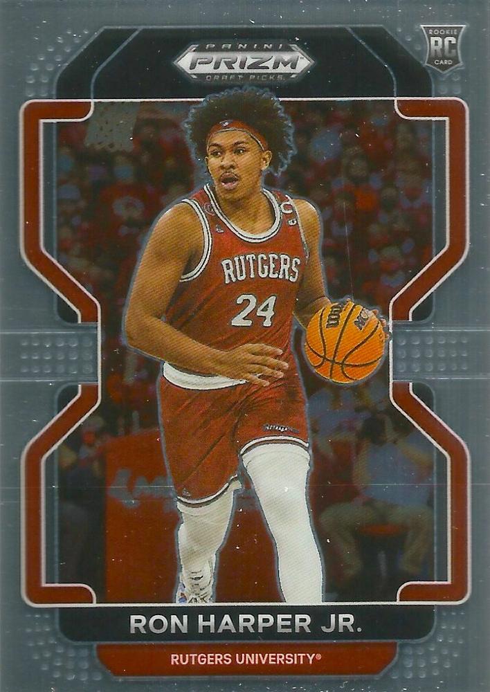 #100 Ron Harper Jr. - Rutgers Scarlet Knights - 2022 Panini Prizm Draft Picks Basketball