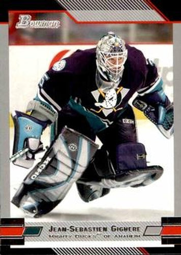 #100 Jean-Sebastien Giguere - Anaheim Mighty Ducks - 2003-04 Bowman Draft Picks and Prospects Hockey