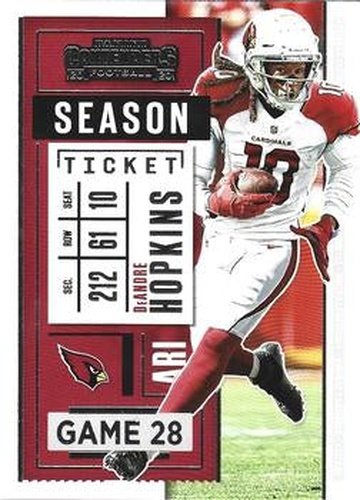 #100 DeAndre Hopkins - Arizona Cardinals - 2020 Panini Contenders Football