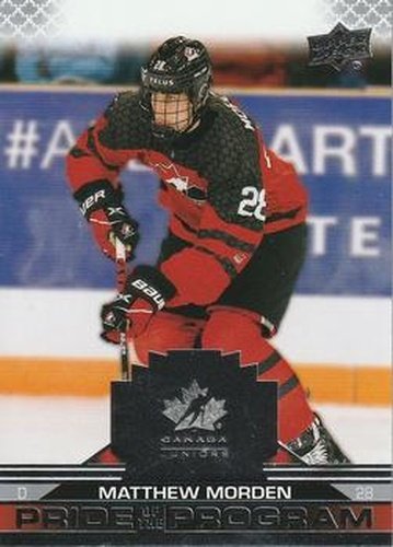#100 Matthew Morden - Canada - 2022-23 Upper Deck Team Canada Juniors Hockey