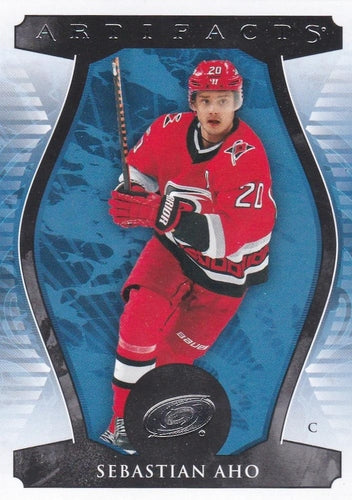 #100 Sebastian Aho - Carolina Hurricanes - 2023-24 Upper Deck Artifacts Hockey