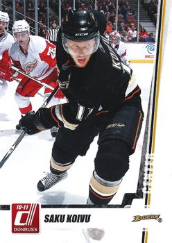 #100 Saku Koivu - Anaheim Ducks - 2010-11 Donruss Hockey
