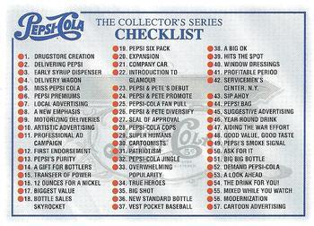 #100 The Collector's Series Checklist - 1994 Dart Pepsi-Cola Collector's Series 1