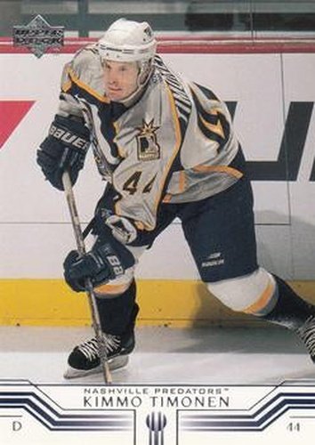 #100 Kimmo Timonen - Nashville Predators - 2001-02 Upper Deck Hockey