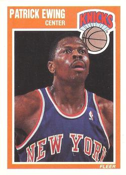 #100 Patrick Ewing - New York Knicks - 1989-90 Fleer Basketball