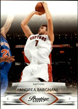 #100 Andrea Bargnani - Toronto Raptors - 2009-10 Panini Prestige Basketball