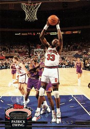 #100 Patrick Ewing - New York Knicks - 1992-93 Stadium Club Basketball