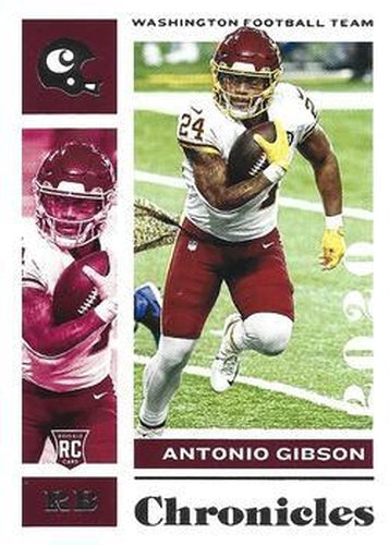 #100 Antonio Gibson - Washington Football Team - 2020 Panini Chronicles Football