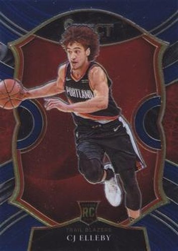 #100 CJ Elleby - Portland Trail Blazers - 2020-21 Panini Select - Blue Basketball