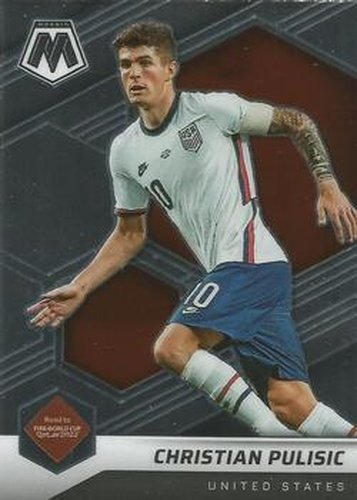 #100 Christian Pulisic - USA - 2021-22 Panini Mosaic Road to FIFA World Cup Soccer