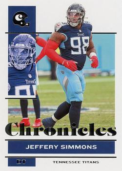#100 Jeffery Simmons - Tennessee Titans - 2021 Panini Chronicles Football