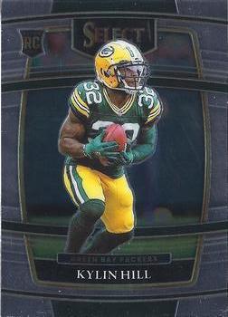 #100 Kylin Hill - Green Bay Packers - 2021 Panini Select - Black and Gold Prizm Die Cut Football