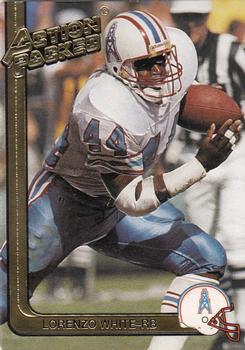 #100 Lorenzo White - Houston Oilers - 1991 Action Packed Football