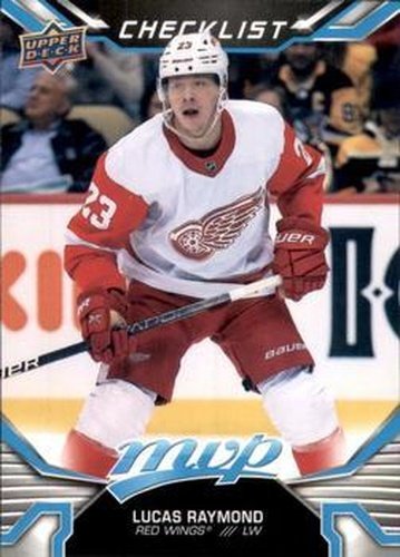 #100 Lucas Raymond - Detroit Red Wings - 2022-23 Upper Deck MVP Hockey