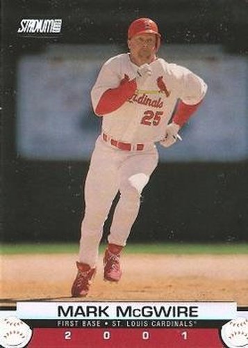 #100 Mark McGwire - St. Louis Cardinals - 2001 Stadium Club Baseball
