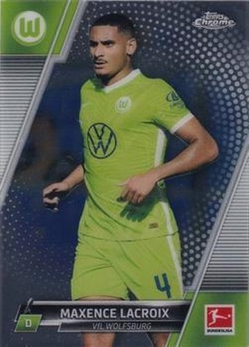 #100 Maxence Lacroix - VfL Wolfsburg - 2021-22 Topps Chrome Bundesliga Soccer