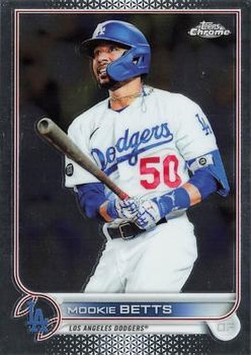 #100 Mookie Betts - Los Angeles Dodgers - 2022 Topps Chrome Baseball