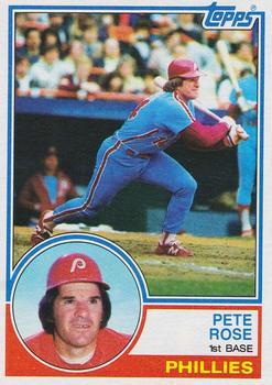 #100 Pete Rose - Philadelphia Phillies - 1983 Topps Baseball