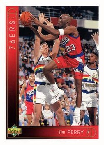 #100 Tim Perry - Philadelphia 76ers - 1993-94 Upper Deck Basketball