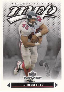 #100 T.J. Duckett - Atlanta Falcons - 2003 Upper Deck MVP Football