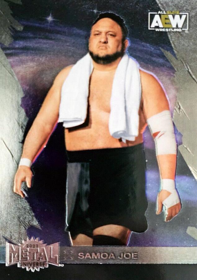 #100 Samoa Joe - 2022 SkyBox Metal Universe AEW Wrestling