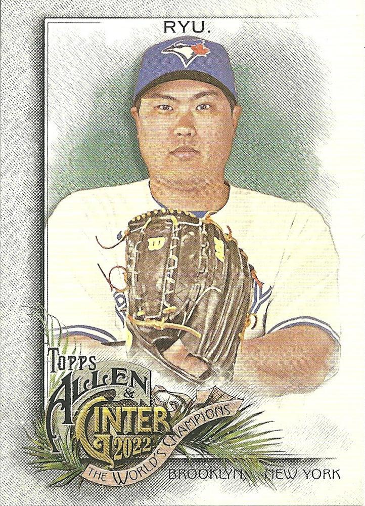 #100 Hyun-Jin Ryu - Toronto Blue Jays - 2022 Topps Allen & Ginter Baseball