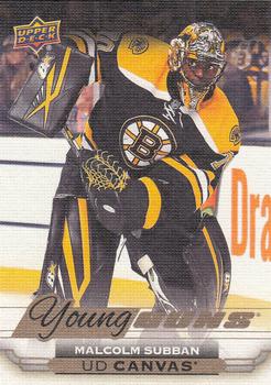 #C100 Malcolm Subban - Boston Bruins - 2015-16 Upper Deck - UD Canvas Hockey