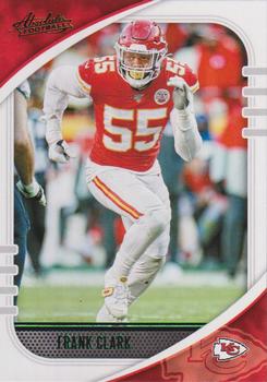 #100 Frank Clark - Kansas City Chiefs - 2020 Panini Absolute - Green Football