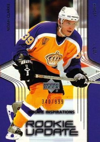 #100 Noah Clarke - Los Angeles Kings - 2003-04 Upper Deck Rookie Update Hockey