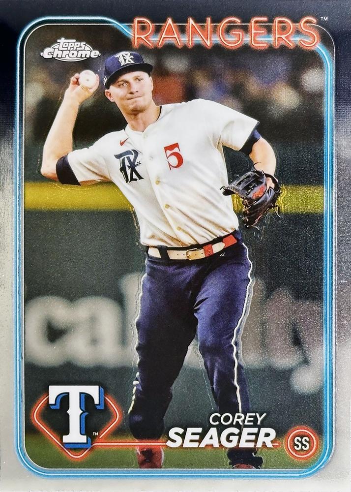 #100 Corey Seager - Texas Rangers - 2024 Topps Chrome Baseball
