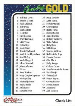 #100 Check List - 1992 Sterling Country Gold