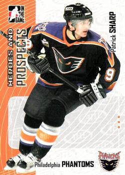 #100 Patrick Sharp - Philadelphia Phantoms - 2005-06 In The Game Heroes and Prospects Hockey