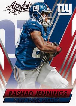 #100 Rashad Jennings - New York Giants - 2014 Panini Absolute - Red Football