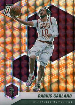#100 Darius Garland - Cleveland Cavaliers - 2020-21 Panini Mosaic - Mosaic Reactive Orange Basketball