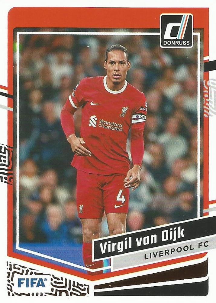 #100 Virgil van Dijk - Liverpool - 2023-24 Donruss Soccer