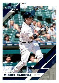 #100 Miguel Cabrera - Detroit Tigers - 2019 Donruss Baseball